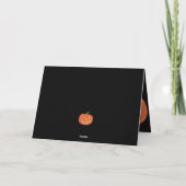 Pompoengezicht voor Halloween Kaart (Achterkant)