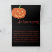 Pompoengezicht voor Halloween Kaart (Binnen)