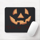 Pompoengezicht voor Halloween Muismat (Met muis)
