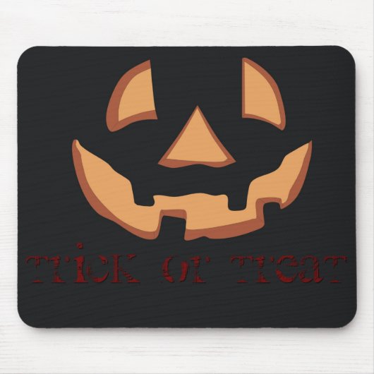Pompoengezicht voor Halloween Muismat (Voorkant)