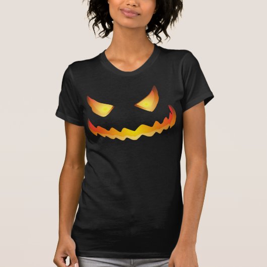Pompoengezicht voor Halloween... T-shirt (Voorkant)