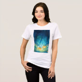 Pompoengloed en Spookachtige Giechels Tri-Blend Shirt (Voorkant volledig)
