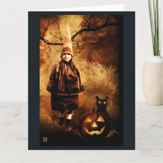 pompoenheks Halloween Kaart X-LARGE KAART