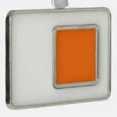 Pompoenhex-code FF7518 Verzilverd Omlijst Ornament (Rechts)