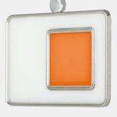 Pompoenhex-code FF7518 Verzilverd Omlijst Ornament (Links)