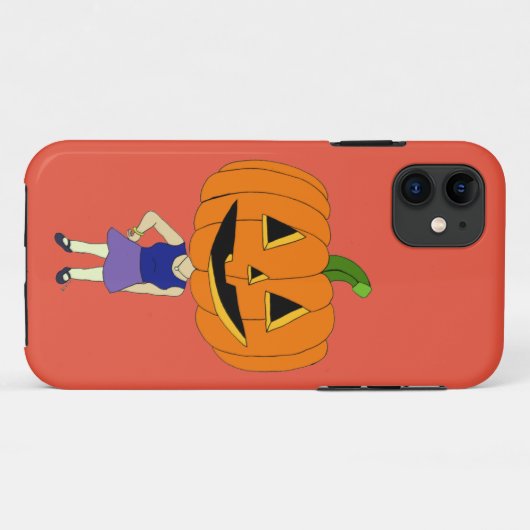 pompoenhoofd chibi Case-Mate iPhone case (Achterkant (horizontaal))