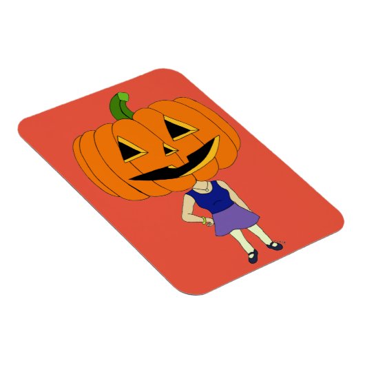 pompoenhoofd chibi magneet (Rechterzijde)