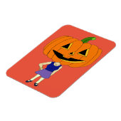 pompoenhoofd chibi magneet (Linkerzijde)