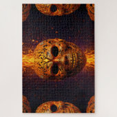 Pompoenhoofd Gezichtsmaskers Legpuzzel (Verticaal)