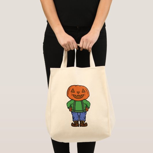 Pompoenhoofd Kind Tote Bag (Voorkant (product))
