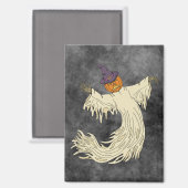 Pompoenhoofd Spook Halloween Kunst Magneet (Voorkant / Achterkant)