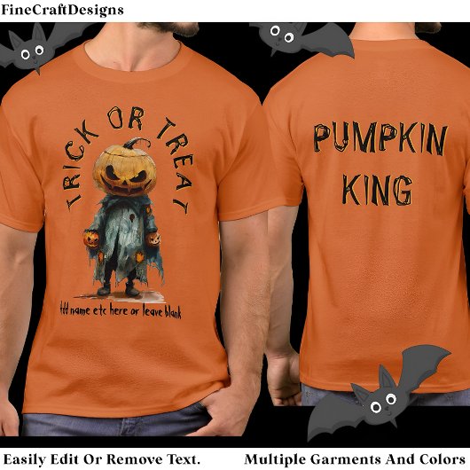 Pompoenhoofd vogelverschrikker spooky Halloween BL T-shirt
