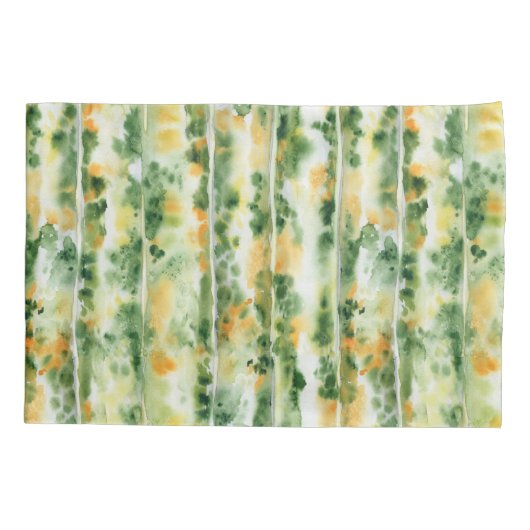 Pompoenhuid geel-groen patroon kussensloop (Achterkant)