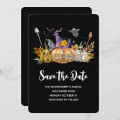 Pompoenhuis met Ghost en Bats Save The Date (Voorkant / Achterkant)