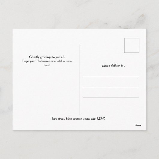 pompoenjack-o-lantaarn Halloween Familie Twee Foto Feestdagenkaart (Achterkant)