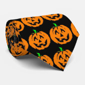 PompoenJack-o-lantern Stropdas (Opgerold)