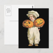 pompoenjongen briefkaart (Voorkant / Achterkant)