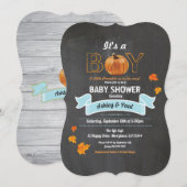 Pompoenjongen douche rustige houtkool inv kaart (Voorkant / Achterkant)