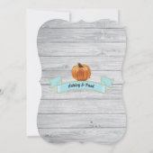 Pompoenjongen douche rustige houtkool inv kaart (Achterkant)