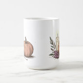 Pompoenkaars met zachte gloed koffiemok (Center)