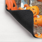 pompoenkantonnetje met rode halloween muismat (Hoek)