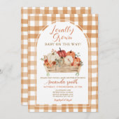 Pompoenkar lokaal geteeld Baby shower Kaart (Voorkant / Achterkant)