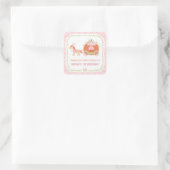 Pompoenkoets Dank u Verjaardagsfeest Stickers (Tas)