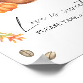 pompoenkoffie vrijgezellenfeest Liefde is lief Poster (Hoek)