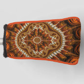 Pompoenkoning - Gold Head Hoesje Golfheadcover (Voorkant)