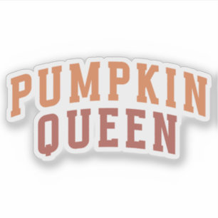 Pompoenkoningin - Herfst Vinyl gesneden vinyl Sticker