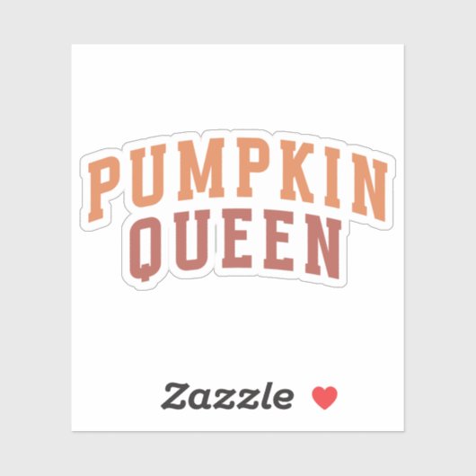 Pompoenkoningin - Herfst | Vinyl gesneden vinyl Sticker (Vel)