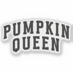 Pompoenkoningin - Herfst Vinyl gesneden vinyl Sticker