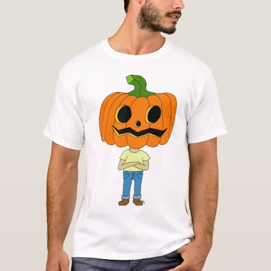pompoenkop chibi jongen t-shirt (Voorkant)