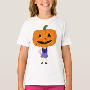 pompoenkop chibi meisje t-shirt