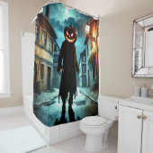 Pompoenkop Douchegordijn (In situ)