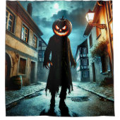 Pompoenkop Douchegordijn (Voorkant)