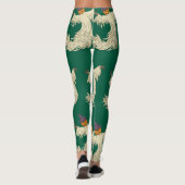 Pompoenkop Geest Halloween Kunst Leggings (Achterkant)