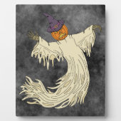 Pompoenkop Spook Halloween Kunst Fotoplaat (Voorkant)