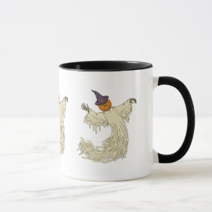 Pompoenkop Spook Halloween Kunst Mok