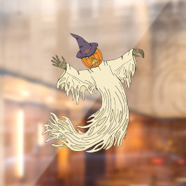 Pompoenkop Spook Halloween Kunst Raamsticker