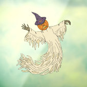 Pompoenkop Spook Halloween Kunst Raamsticker (Vel 3)