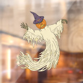 Pompoenkop Spook Halloween Kunst Raamsticker (Vel 2)
