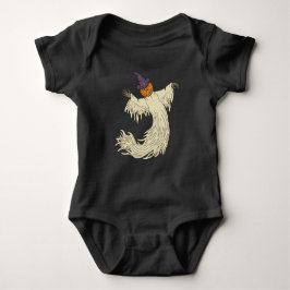 Pompoenkop Spook Halloween Kunst Romper