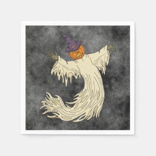 Pompoenkop Spook Halloween Kunst Servet