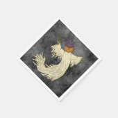 Pompoenkop Spook Halloween Kunst Servet (Hoek)
