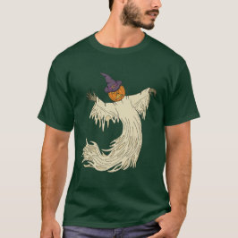 Pompoenkop Spook Halloween Kunst T-shirt