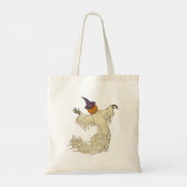 Pompoenkop Spook Halloween Kunst Tote Bag (Achterkant)