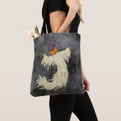 Pompoenkop Spook Halloween Kunst Tote Bag (Dichtbij)