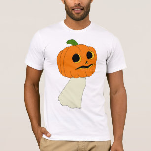Pompoenkop spook t-shirt