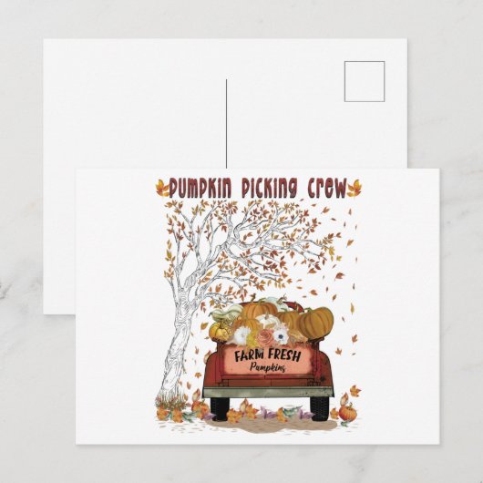 Pompoenkoppen Briefkaart (Voorkant / Achterkant)